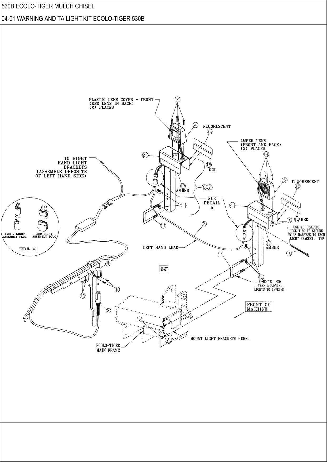 530B ECOLO-TIGER MULCH CHISEL PARTS